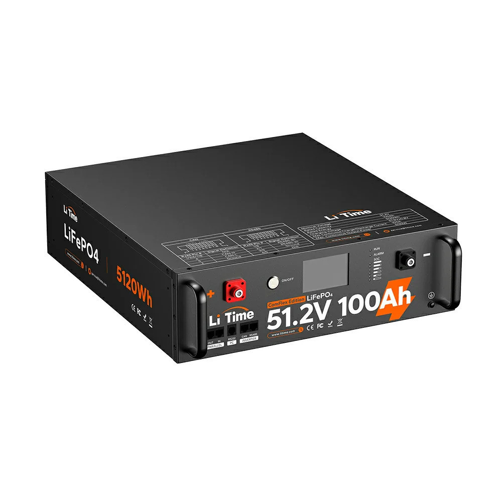 Акумуляторна батарея літій-залізо-фосфатна LiFePO4 51.2В 5120Вт*год LiTime L51.2V100-100-COM-16-S3U монтаж в стійку 19" (44-00521) Київ - фото 2