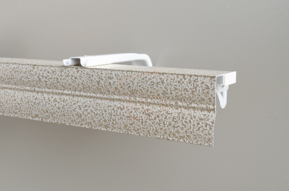 Алюминиевый карниз БР-05 молотковое золото Бровары - изображение 1