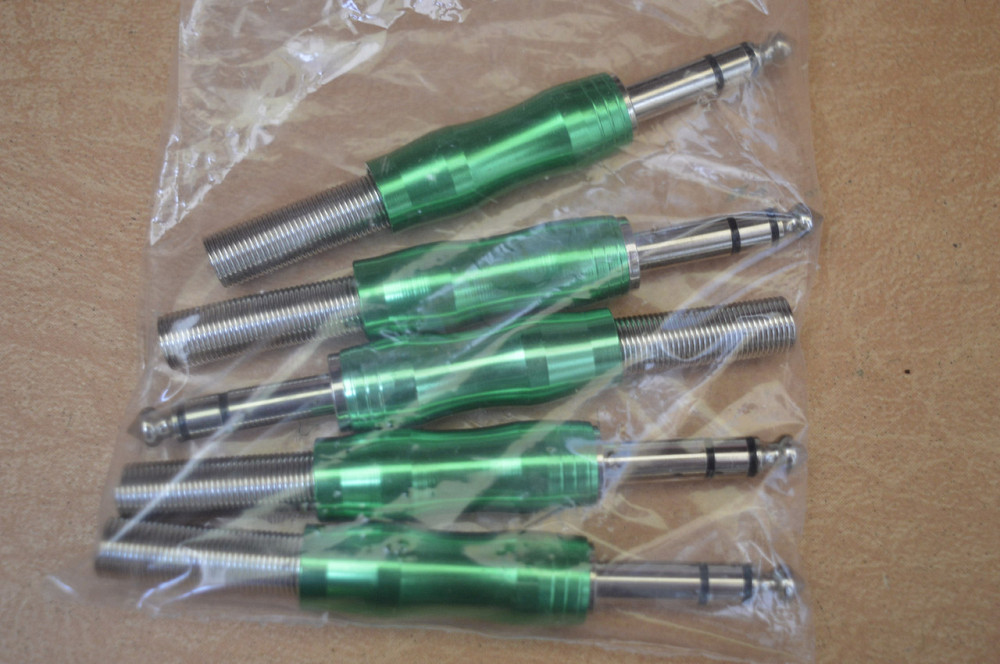 Штекер 6,3 мм стереокорпус метал, з пружиною, кольоровою Полтава - фото 1