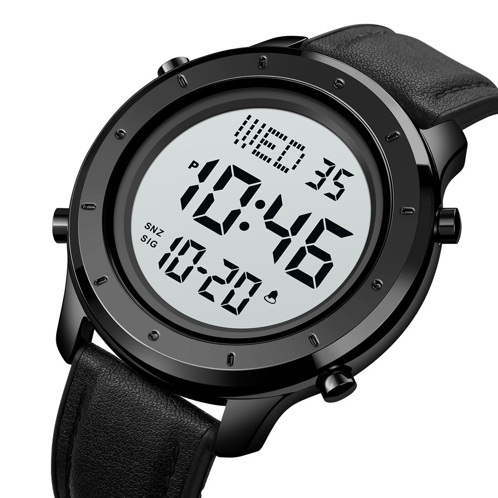 Skmei 1864LBKWT Black-White Leather SBR Киев - изображение 2