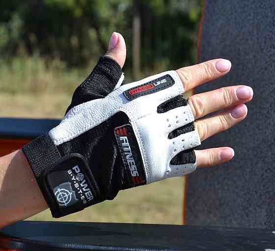 Рукавички для фітнесу Power System PS-2300 Fitness Black/White XL Каменское