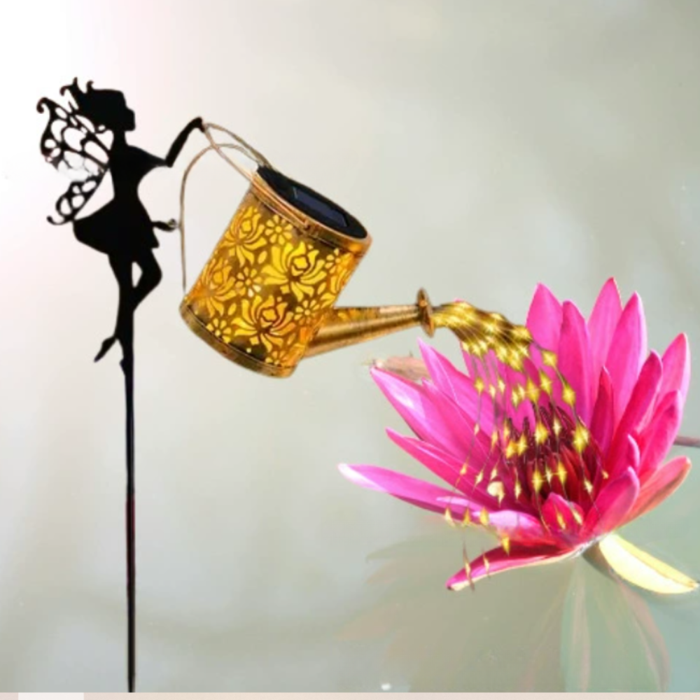 Садовый светильник Лейка с крючком 80 см на солнечной батарее 12 х 10.5 см Фея Одесса - изображение 4