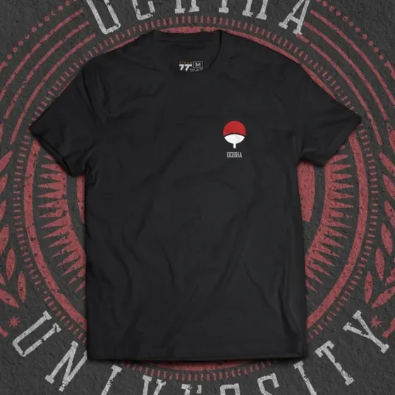 Футболка мужская с принтом Наруто Uchiha Red Edition Размер 48 Anime0818 Днепр