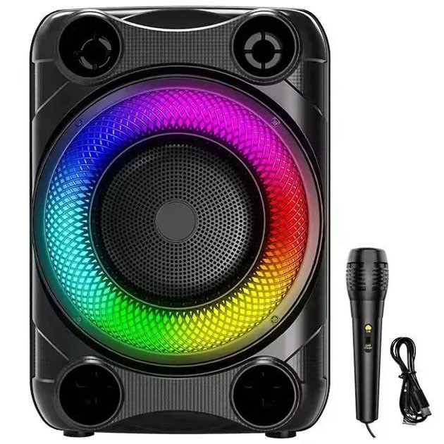 Беспроводная караоке колонка с микрофоном и RGB-подсветкой ZQS8148 WD-23 Львов - изображение 2