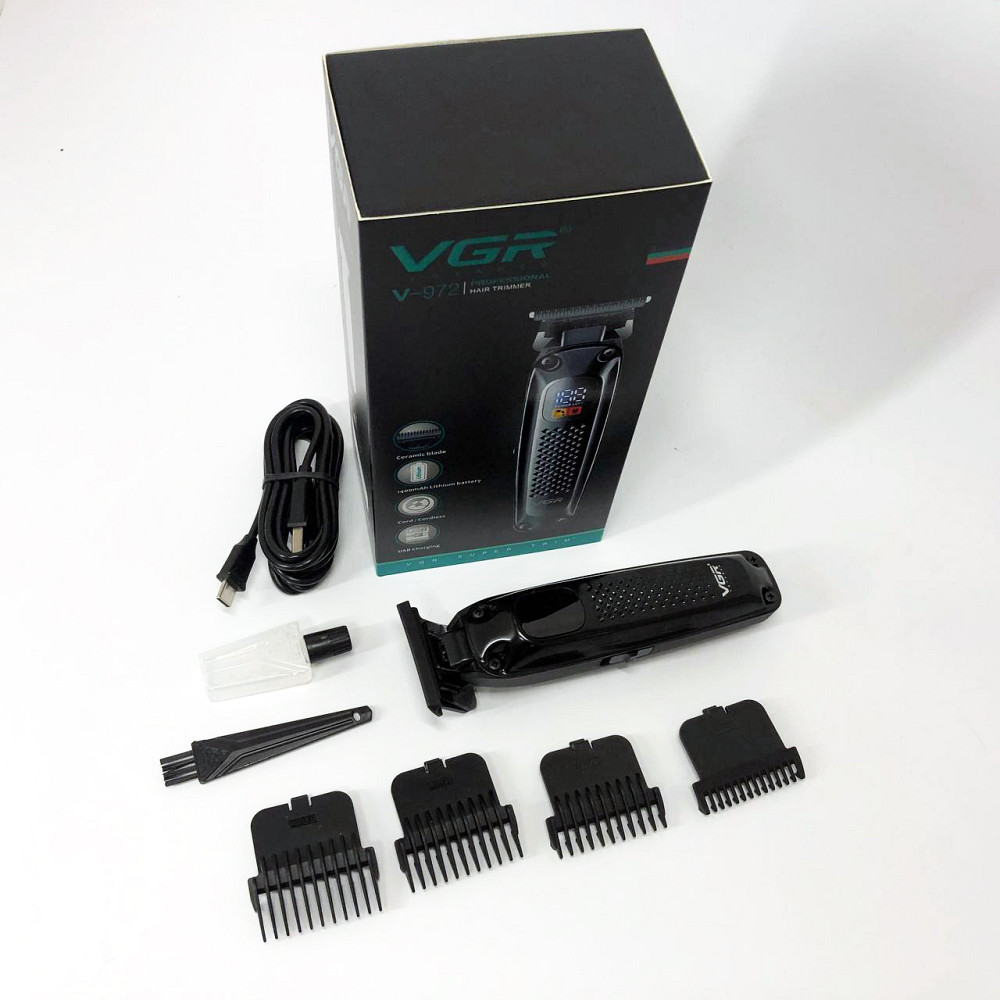 Електрична машинка тример для волосся і бороди VGR V-972, Тример для волосся портативний DH-78 Львів - фото 6