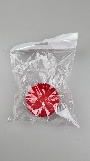 Тартолітка для кексів 6А кругла червона D45 H25 (100 шт.) (1 уп.) Харків - фото 3