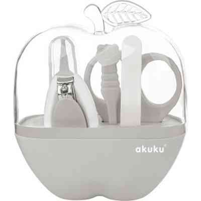 Детский маникюрный набор Akuku Якблоко, серый (A0473) Винница