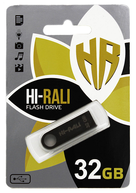 USB флеш накопичувач Hi-Rali 32GB/ HI-32GBSH (Гарантія 3 роки) Дніпро - фото 1