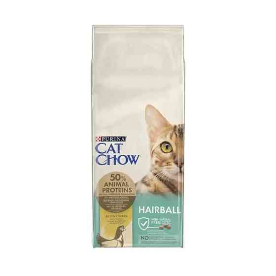 copy_Сухий корм CAT CHOW Hairball для дорослих котів для зменшення утворення кульок шерсті у травному тракті, з куркою, 15 кг Київ