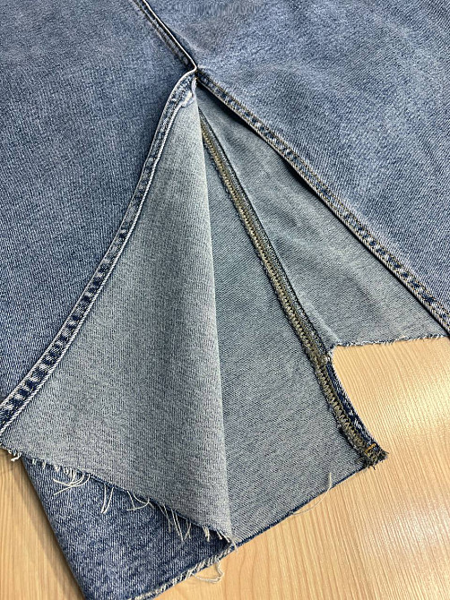 Спідниця жіноча джинсова Moss 503 довга асиметрична з розрізом блакитна, блакитний, 30, 30, 82 см, 1 Одеса - фото 7