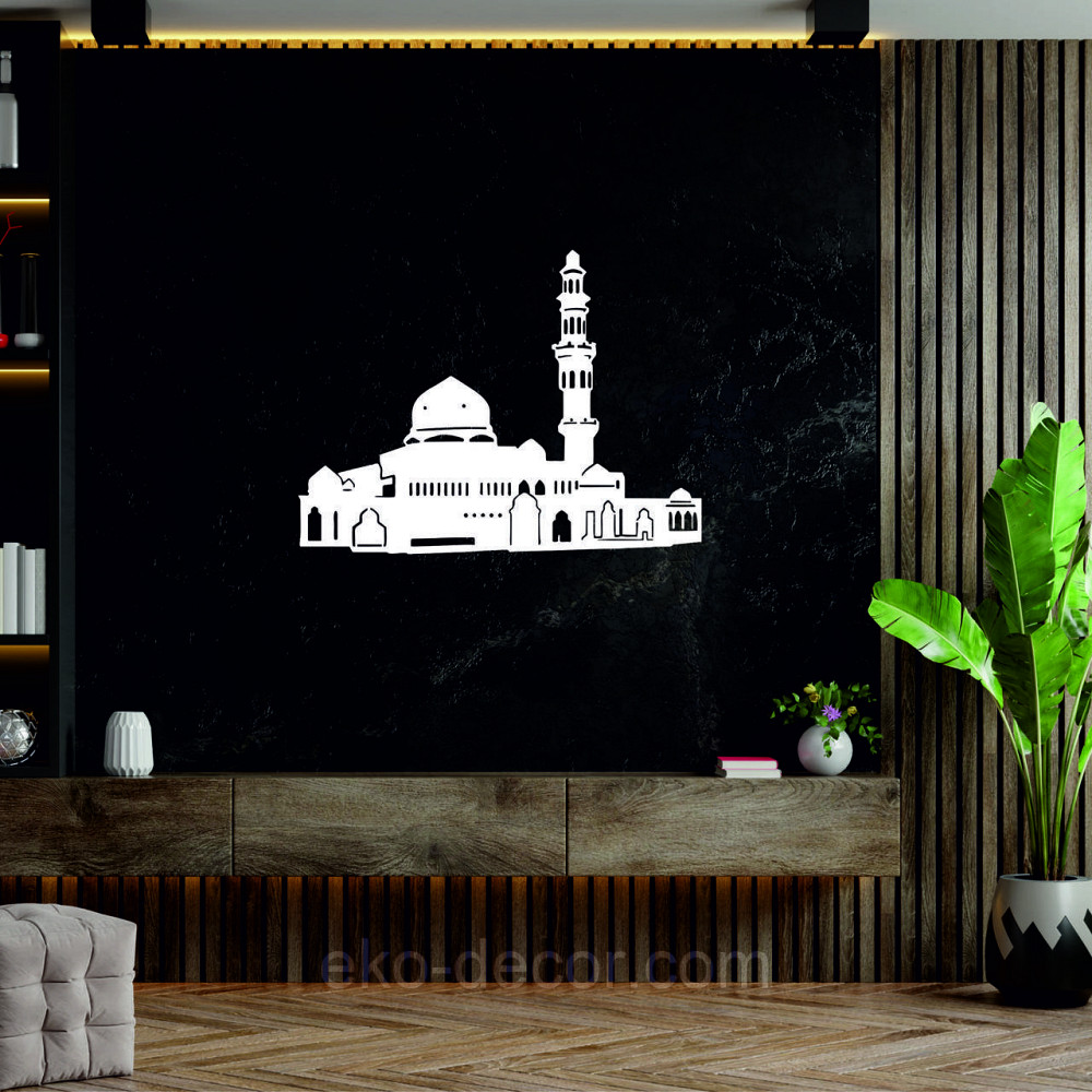 Декоративне настінне Панно «Іслам» Декор на стіну 70*52 см, Білий Київ - фото 6