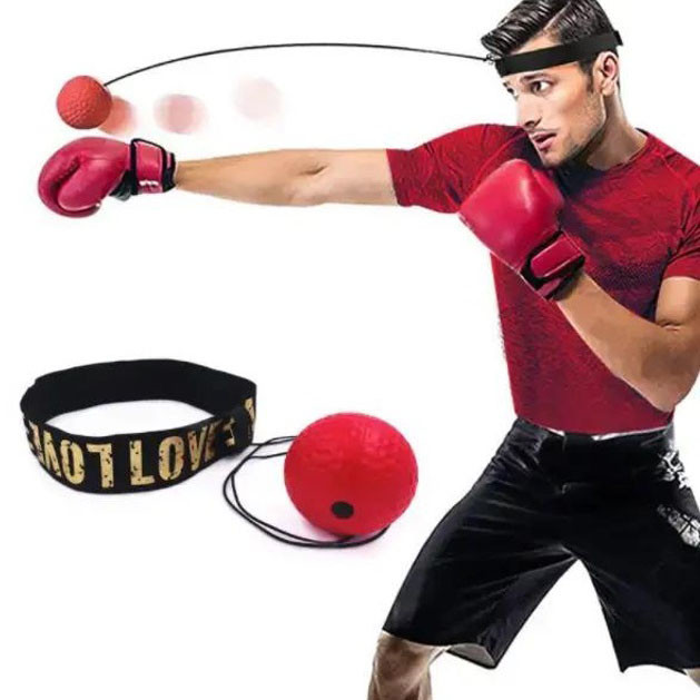 Файтбол на голову тренажер мяч для бокса на реакцию для отработки удара повязка мячик боксерский эспандер XJ-47 Ивано-Франковск - изображение 4