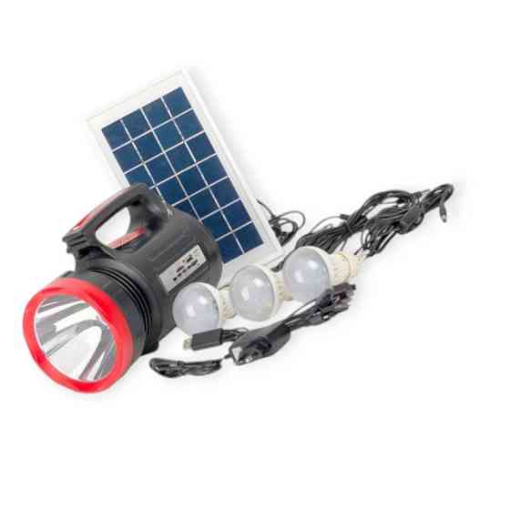 Ліхтар діодний 1 super LED 5w+ 22 smd 220В, акб, fm-радіо, cardreader, сонячна батарея, ремінь на плече Мукачево