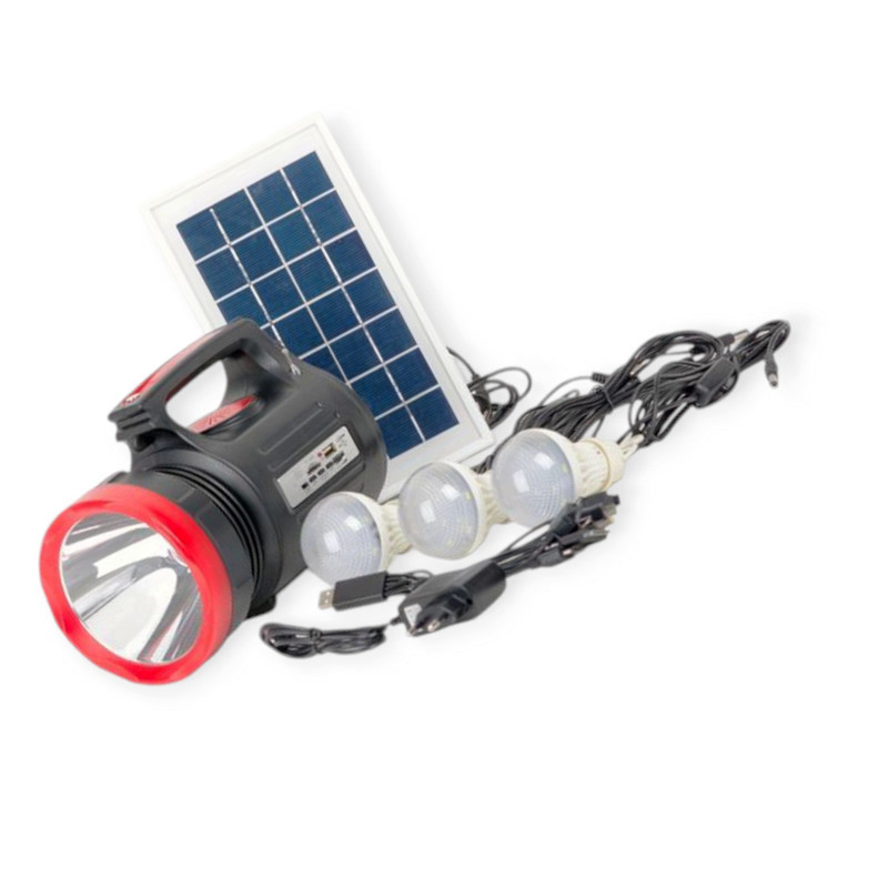 Фонарь диодный 1 super LED 5w+ 22 smd 220В, акб, fm-радио, cardreader, солнечая батарея, ремень на плечо Мукачево - изображение 2