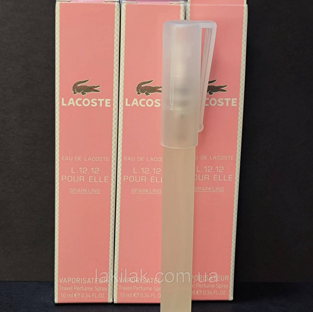 Парфумована вода Lacoste L.12.12 Rose Sparkling 10мл (з роспилювачем), жіночі Херсон - фото 1