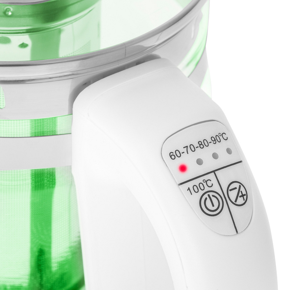 Електрочайник Adler AD 1299 1850-2200Вт/ 1.5л/ скло/ заварник/ встановлення температури/ білий Вінниця - фото 8