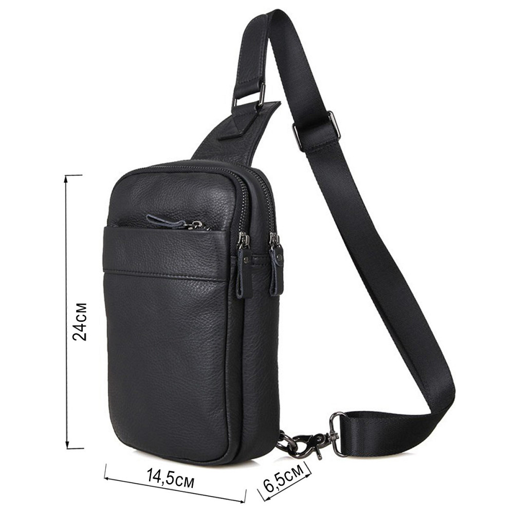 Сумка чоловіча Vintage 14454 Чорна Київ - фото 10