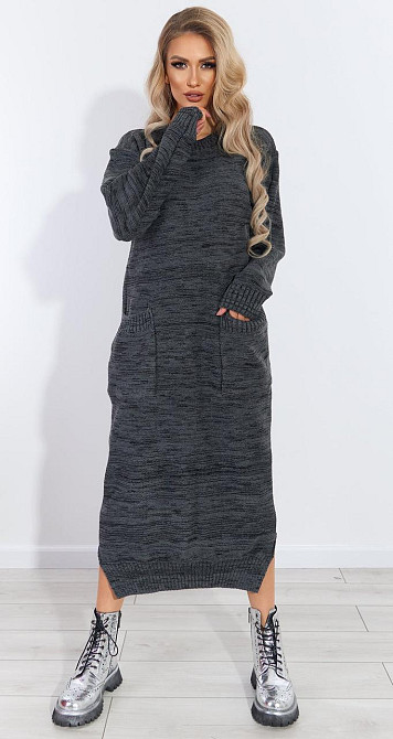 Довге в'язане плаття (42-46) Київ - фото 1