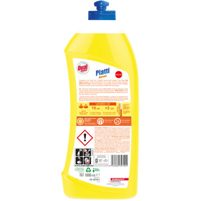 Засіб для ручного миття посуду Dual Power рідкий Цитрусові 1 л (8032680397004) Вінниця - фото 2