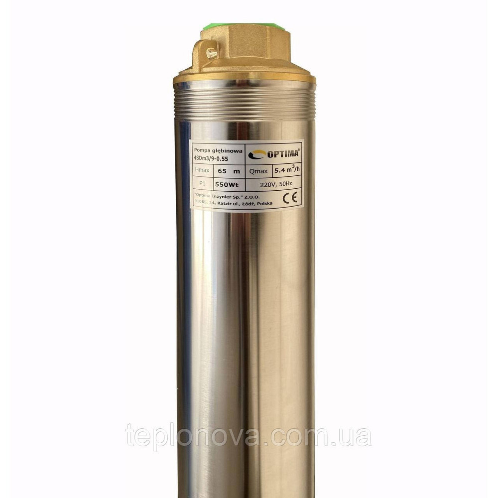 Насос скважинный с повышенной уст-тью к песку  OPTIMA  4SDm3/ 9 0,55 кВт 65м + пульт+кабель 35м NEW Черновцы - изображение 3