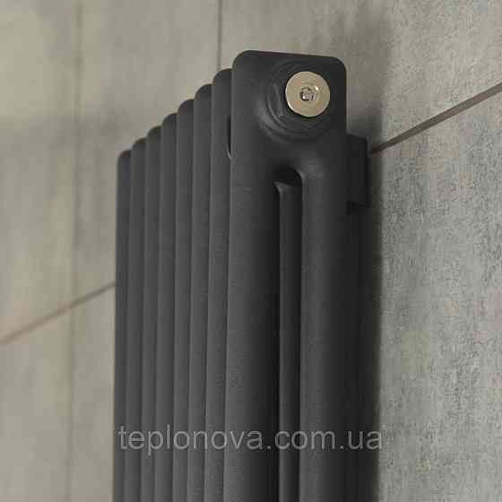 Вертикальний радіатор Calidum 2-8 380х1800, anticor, чорний муар Чернівці