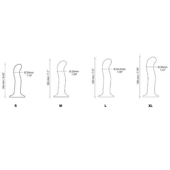 Насадка для страпона Strap-On-Me P&G-Spot Dildo, силикон, размер XL Sex Aura Київ