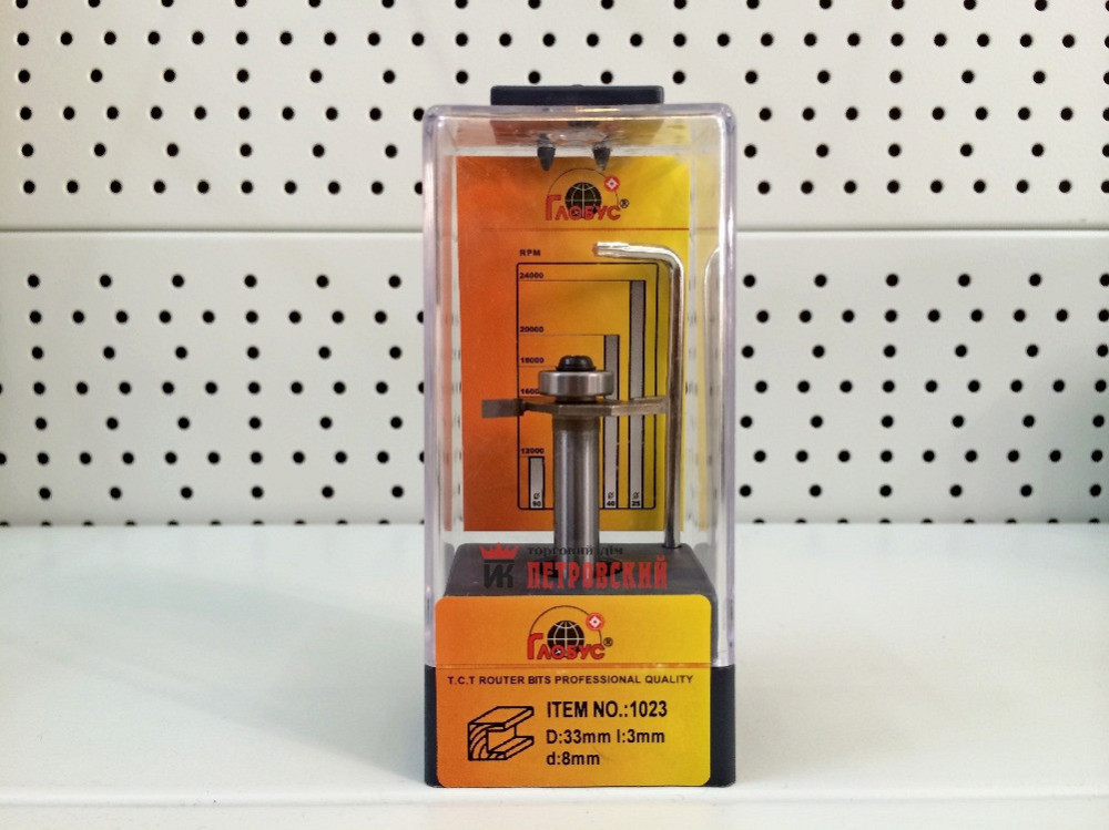 Фреза ГЛОБУС 1023 l12 крайкова фальцева Коломия - фото 1