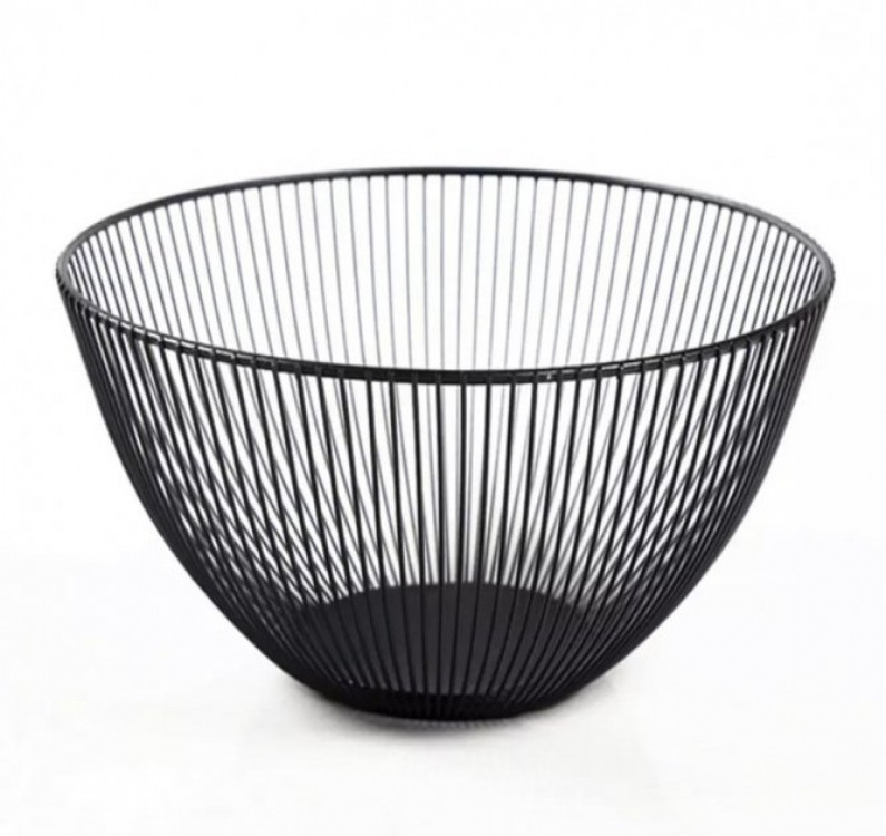 Корзина настільна миска для фруктів металева чорна Вінниця - фото 1