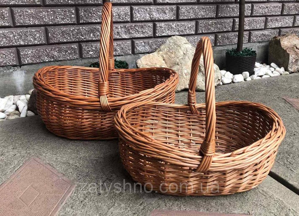 Корзина пасхальная  широкая из лозы( 1шт) Киев - изображение 5