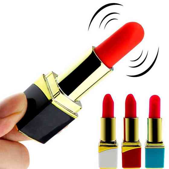 Вібратор для клітора "Помада" 10 режимів USB чорний Вінниця