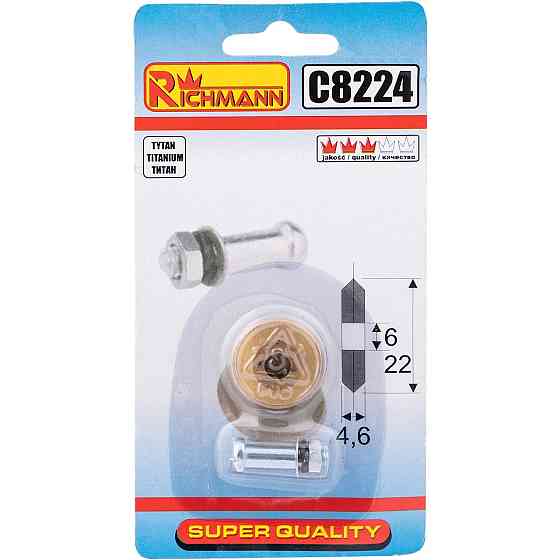 Титановий ролик для плиткоріза 22x6x5,6 Richmann C8224 Коломыя
