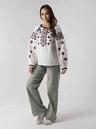 Женская современная вышиванка  80% хлопок, 20% полиэстер 44 Одесса