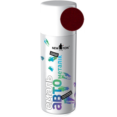 Аэрозольная краска для автомобиля New Ton 132 мет. вишня, аероз. 400 мл (000000326) Винница - изображение 1