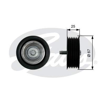 Ролик натягувача ременя Gates T36434 Вінниця - фото 1