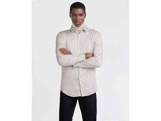 Рубашка мужская р.M (укр.46-48) Slim Fit полосатая 3894332710 ТМ ZARA Киев