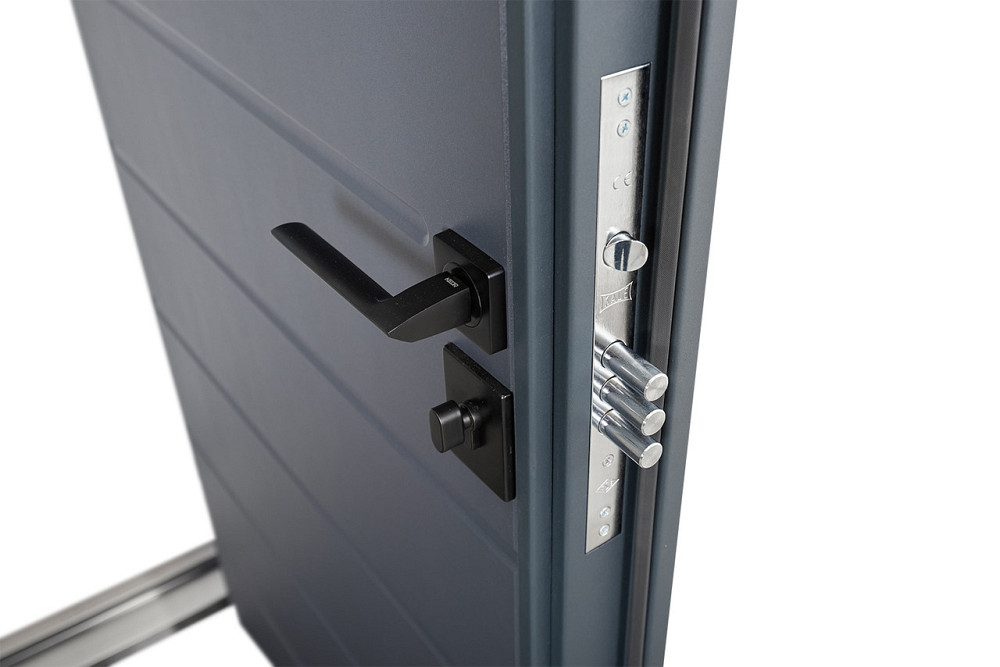 Двери уличные, модель SOLID 76 Антрацит 1200 Киев - изображение 5