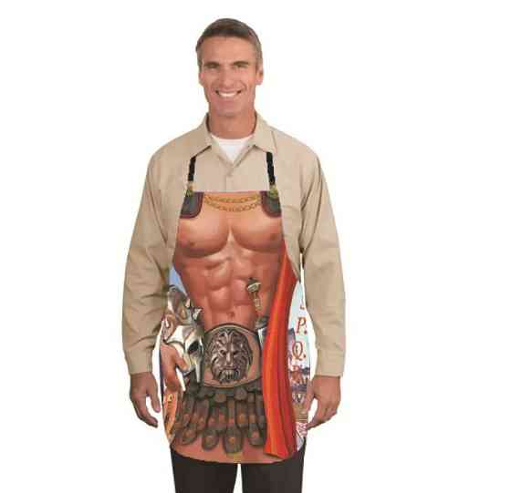 Фартук с приколом мужской Гладиатор с принтом торса 75 на 60 см разноцветный Киев