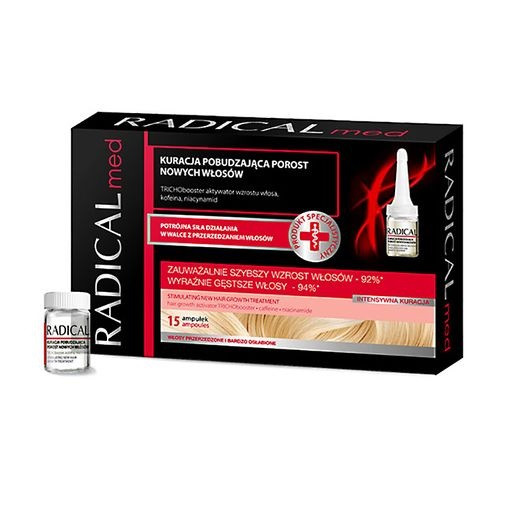 Сыворотка для активации роста волос, 15 ампул x 5 мл Radical Med Farmona Киев - изображение 1