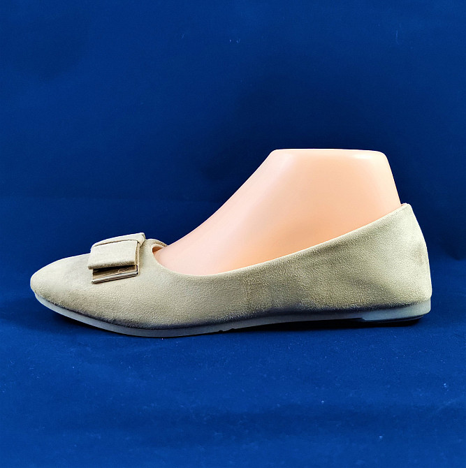 .Жіночі Балетки Бежеві Туфлі Замшеві Мокасини (розміри: 39,40) - 139 Дніпро - фото 3