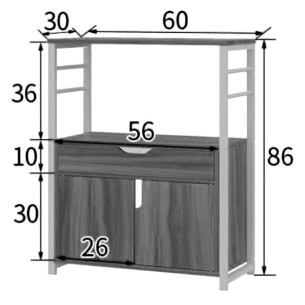 Стелаж кухонний "Хейден 2" зефір-каррі Миколаїв - фото 2