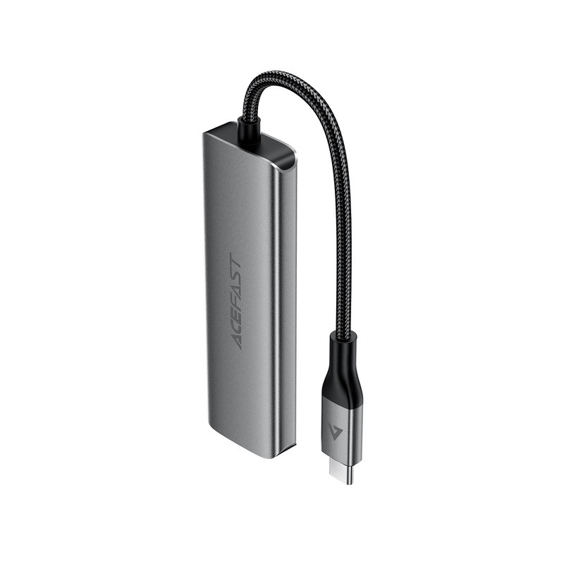 USB-хаб ACEFAST J15 USB-C 4-in-1 HUB Metal Gray Одеса - фото 3