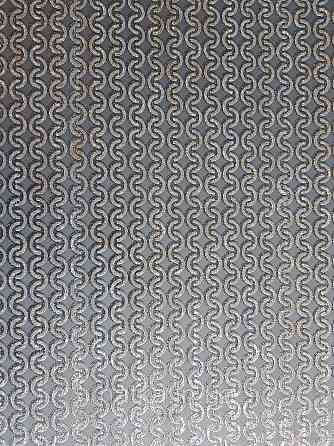 Шпалери метрові вінілові на флізелін Marburg Villa Romana геометрія смужки завитки чорні з золотистим Київ