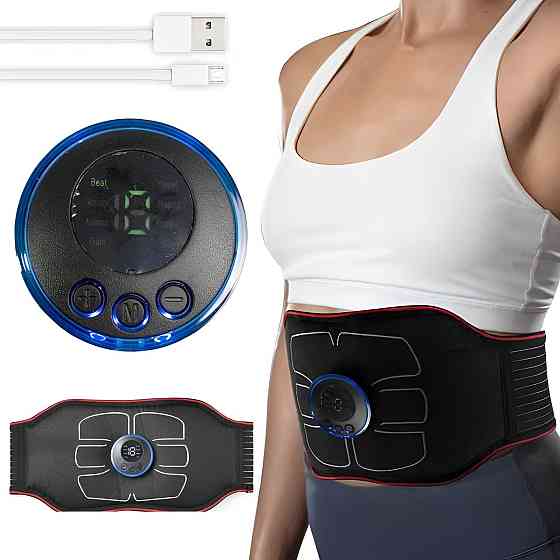 Электрический пояс-стимулятор для мышц живота,от USB,W24 SBR Киев