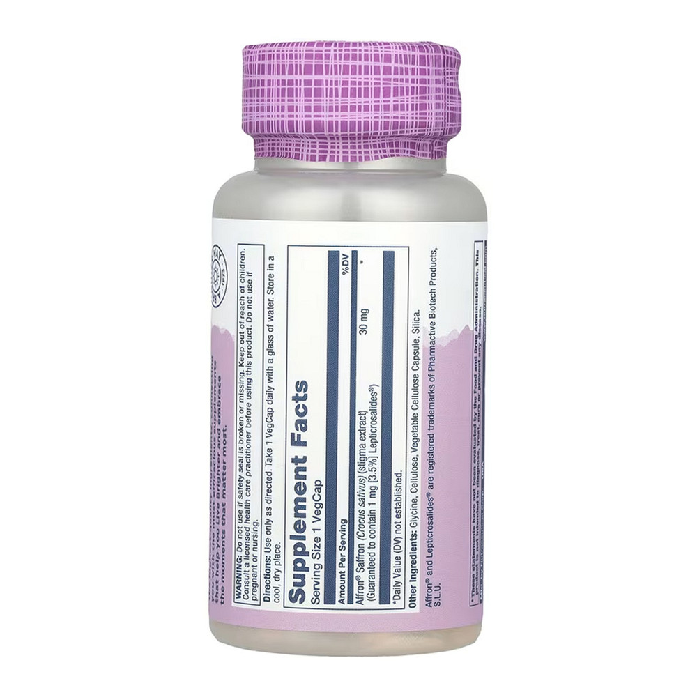 Экстракт шафрана Solaray Vital Extracts Saffron 30 вег капс Киев - изображение 2