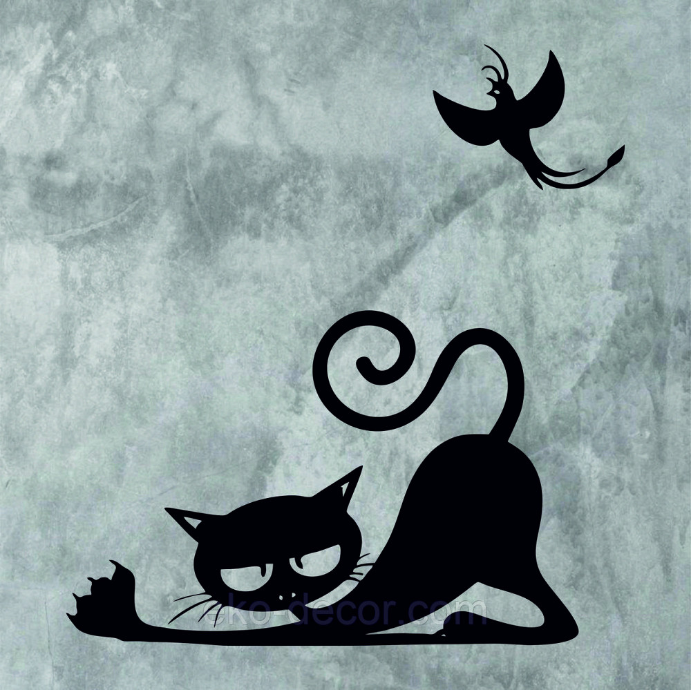 Декоративне настінне 3D Панно «Кіт» Декор на стіну з об'ємом Київ - фото 6