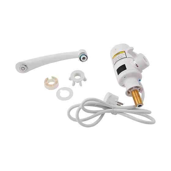 Проточный кран-водонагреватель кухонный для кухни Lidz Warm 057 LDWAR057WCR24983 White / Chrome Киев