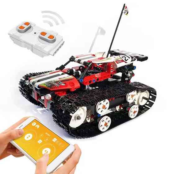 Конструктор гоночна машина на гусеничному ходу на дистанційному керуванні на 415 деталей, червоний Кам'янець-Подільський