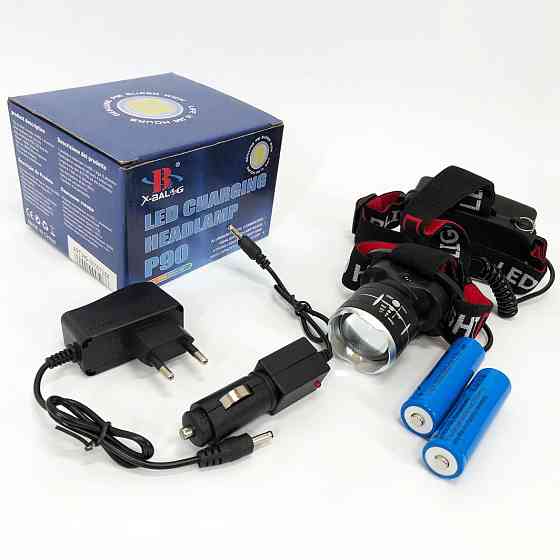 Головной фонарь для активного отдыха X-Balog BL-T09B-P90, Мощный аккумуляторный фонарик на голову EA-17 Ивано-Франковск