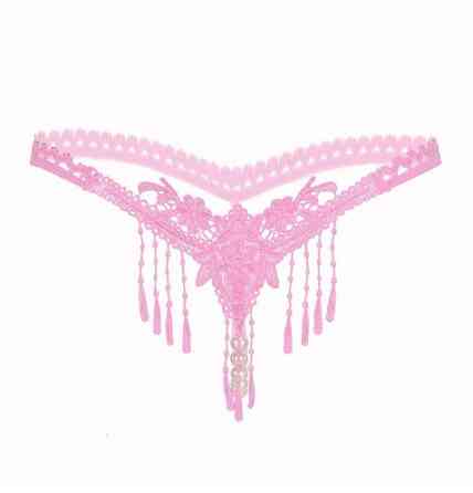 Стрінги з бусами рожеві - розмір універсальний Київ