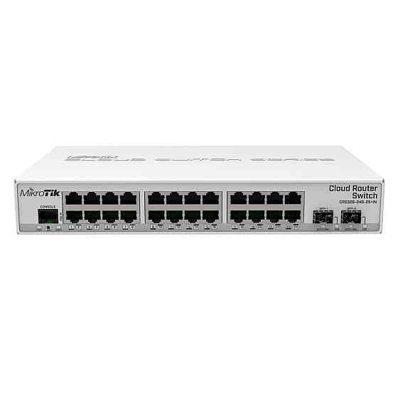 Комутатор MikroTik CRS326-24G-2S+IN (24x1G, 2xSFP+, L3, настільний) Так Харків